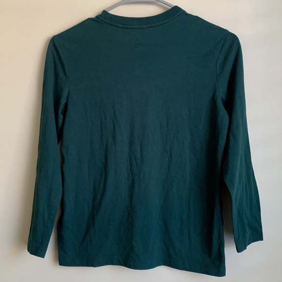 Old Navy Forrest Green long sleeve tee shirt size lg (10/12) EUC - Picture 3 of 3
